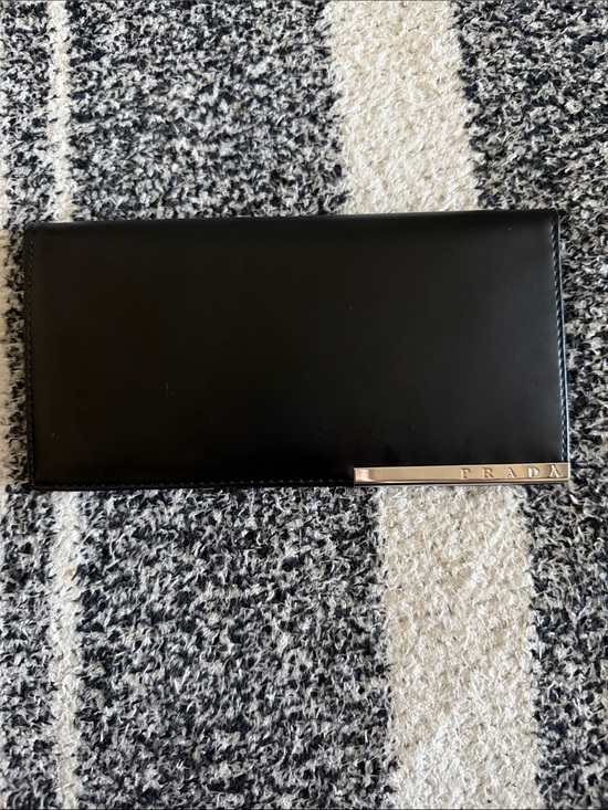 Prada Handbags - Prada Black Slim Wallet